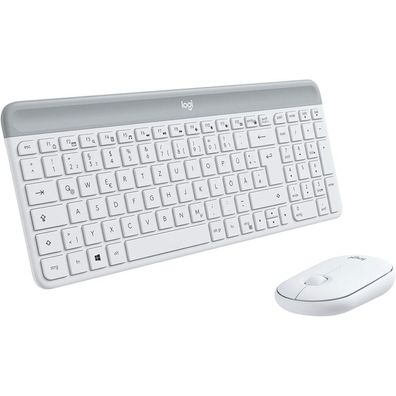 Logitech Combo Slim Wireless Keyboard + Mouse white (920-009189)