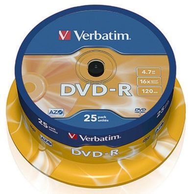 DVD-R Speichermedium Verbatim 25er Spindel