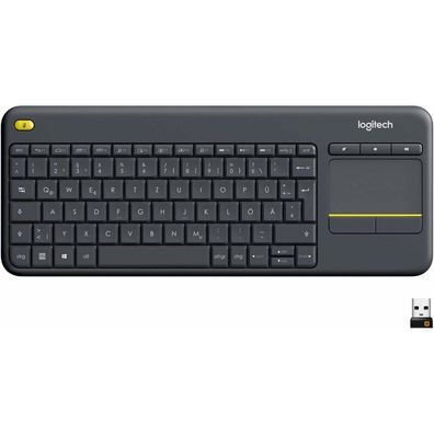 Wireless Touch Keyboard K400 Plus (schwarz, DE-Layout)