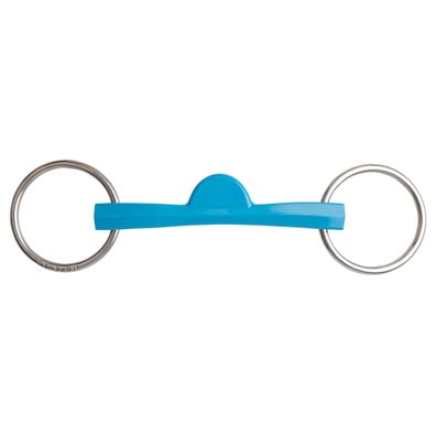 Zilco Trense Ring Snaffle flexible Flexi Port Blau