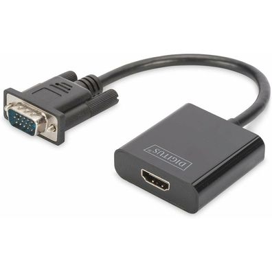 VGA > HDMI Konverter (schwarz, 15cm)