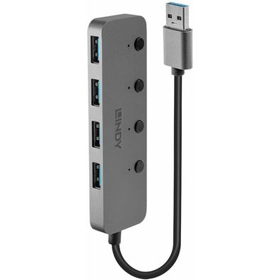 4 Port USB 3.0 Hub mit Ein-/ Ausschaltern