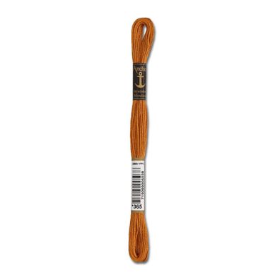 8m Anchor Stickgarn - Farbe 365 - cognac