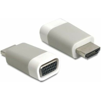 Adapter HDMI-A Stecker > VGA Buchse (grau)