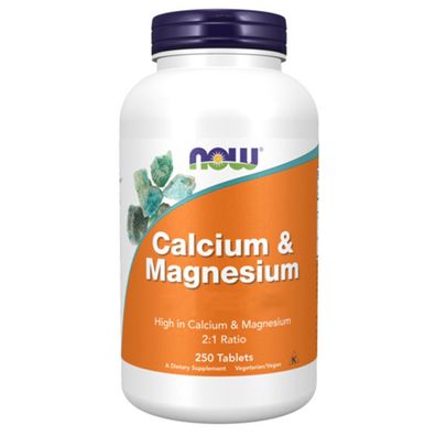 Now Foods, Calcium & Magnesium 2:1 Ratio, 250 Tabletten