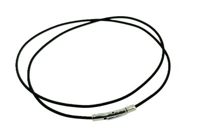 Minott Kautschuk-Band Kette Ø 1,5mm Halsband schwarz Collier
