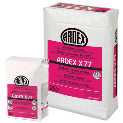 ARDEX X 77 Microtec Fliesenkleber - Inhalt: 25 kg Sack
