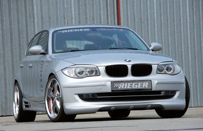 Rieger Spoilerlippe für BMW 1er E87 ohne M-Technik 04/2007-08/2011 ab Facelift Y 000