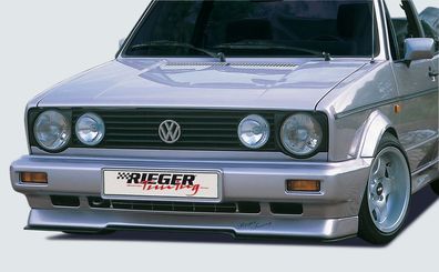 Rieger Spoilerlippe für VW Golf 1 Cabrio ab 1989 Y 00010012 schwarz matt Lackierung
