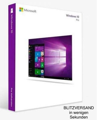 Windows 10 Pro | Vollversion | 32/64 Bit