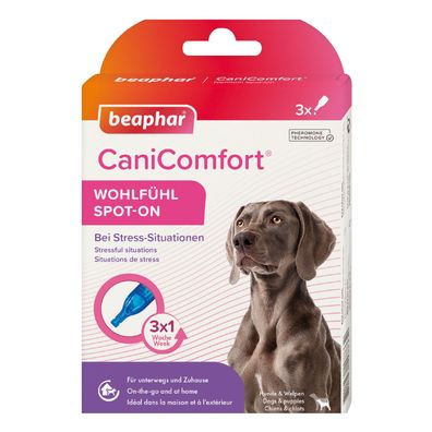 Beaphar CaniComfort Wohlfühl Spot-On für Hunde - 3x 1 ml