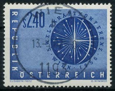Österreich 1956 Nr 1026 zentrisch gestempelt X75E6F6