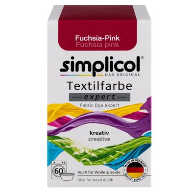 Simplicol Textilfarbe expert für kreatives Färben in Fuchsia Pink