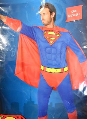 Ciao- Superman Kostüm Herrenkostüm Verkleidung Offiziell DC Comics Größe XL
