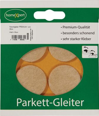 Parkettgleiter Premium 35mm Filz natur rd. selbstkl.