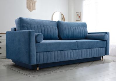Sofa Couch Ausklappbar Wohnzimmer SIENA 213 cm