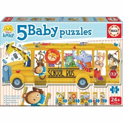 Schulbus-Puzzle 2-5tlg.