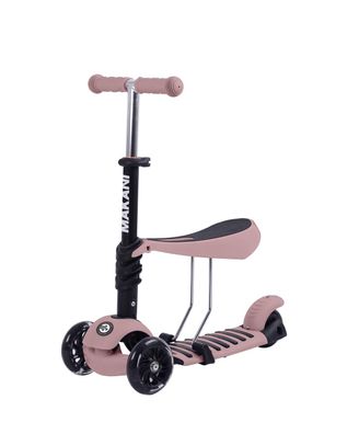 B-Ware Makani Kinderroller Pastell 3 in 1, Dreirad, LED-Vorderräder, rosa
