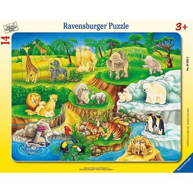 Ravensburger Besuch im Zoo-Puzzle 14 Teile