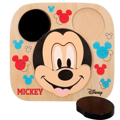 WOOMAX - Puzle madera Mickey 6 piezas Disney baby (ColorBaby 48700)