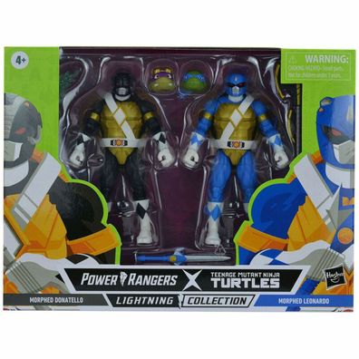 Power Rangers Ninja Schildkröten Donatello + Leonardo Pack Figuren 15cm