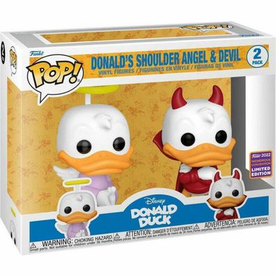 Funko POP Disney: Donald Duck- 2PK Donalds Schulter Engel und Teufel