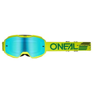 O'NEAL Bike Goggles B-10 Solid Neon Yellow - Radium Blue