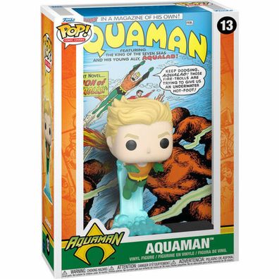 DC Comics POP! Comic Cover Vinyl Figur Aquaman 9 cm