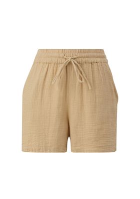 QS by s. Oliver Shorts aus Musselin in Beige