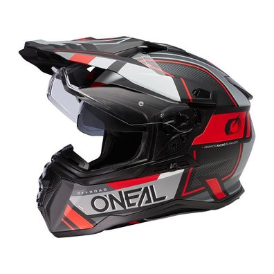 O'NEAL Bike Helm D-Srs Square Black/ Gray/ Red