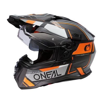 O'NEAL Bike Helm D-Srs Square Black/ Gray/ Orange