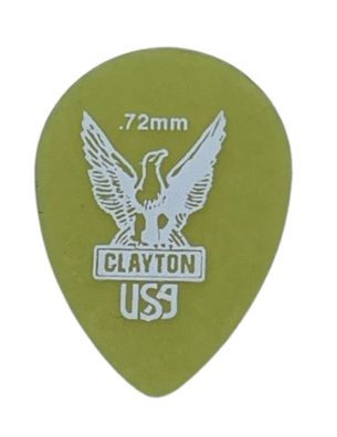 Clayton Ultem Gold - Small Tear Drop - 0,72 mm (1,6 oder 12 Stück) - Plektren