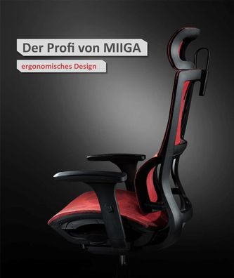 MIIGA ergonomischer Profi Bürostuhl Homeoffice Chefsessel MG233A - Farbe...