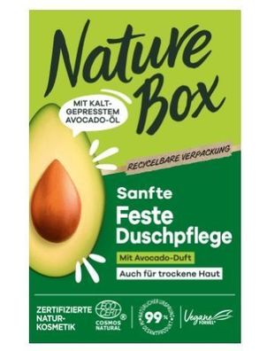 Nature Box Avocado Seifenstück, 100 g - Sanfte Reinigung