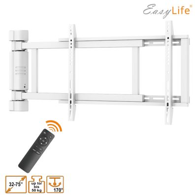EasyLife - TV Wandhalterung elektrisch schwenkbar, 32 bis 75 Zoll, VESA bis 600x40...