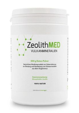Zeolith MED® Pulver 650g Natur Klinoptilolith Zeolith Medizinprodukt