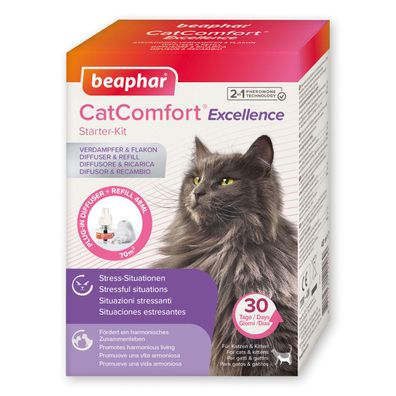 Beaphar CatComfort Excellence Starter-Kit für Katzen gegen Stress & Ängste - 48 ml