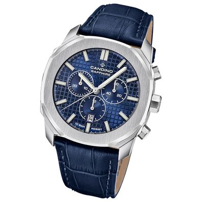 Candino Herrenuhr Leder blau Candino Sport Armbanduhr UC4747/2