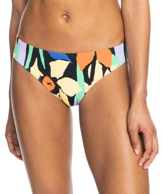ROXY Bikini Bottom Color Jam Hipster anthracite flower jammin - Größe: XS