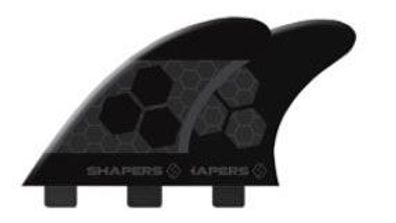 Shapers Finnen Dual Tab AM Core-Lite Series black - Gewicht: 60-80kg