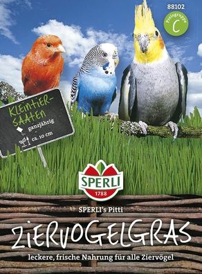 Ziervogelgras Pitti vitaminreiche Delikatesse für alle Heimvögel