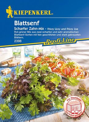 Blattsenf Scharfer Zahn-Mix, Geschmack: herrlich scharf-aromatisch, Blüten...