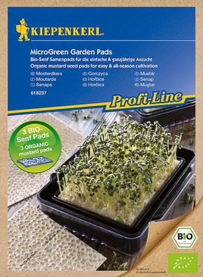 MicroGreen Garden Bio-Senf Nachfüllpads 3 Stück