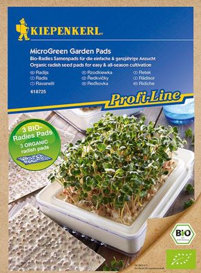 MicroGreen Garden Bio-Radieschen Nachfüllpads 3 Stück