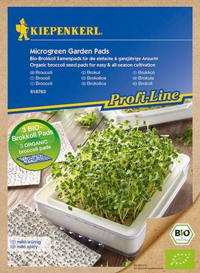 MicroGreen Garden BIO Brokkoli Nachfüllpads 3 Stück