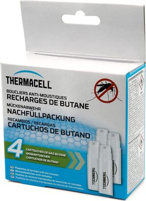 Thermacell Mückenabwehr Nachfüllpackung Butangaskartusche, 4 Stück
