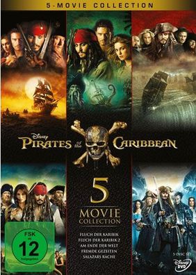 Fluch der Karibik 1-5 Collection (DVD) Pirates of the Caribbean, 5Disc - Disney BGG