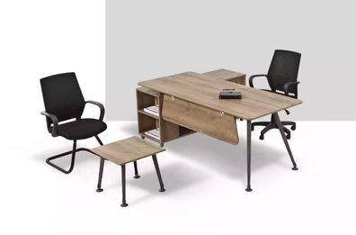 Komplettes Büro-Set Office Einrichtung Schreibtische Couchtisch Design