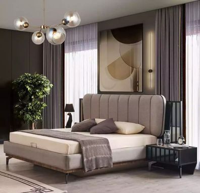 Schlafzimmer Set Bett 2x Nachttisch Design Luxus Modern Neu 3 tlg.