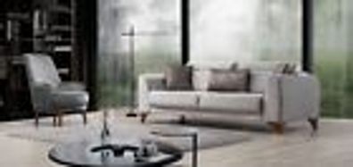 Sitzgarnitur Couch 3 + 1 Sitz Garnitur Design Sofas Sofa Barock Polster Sessel